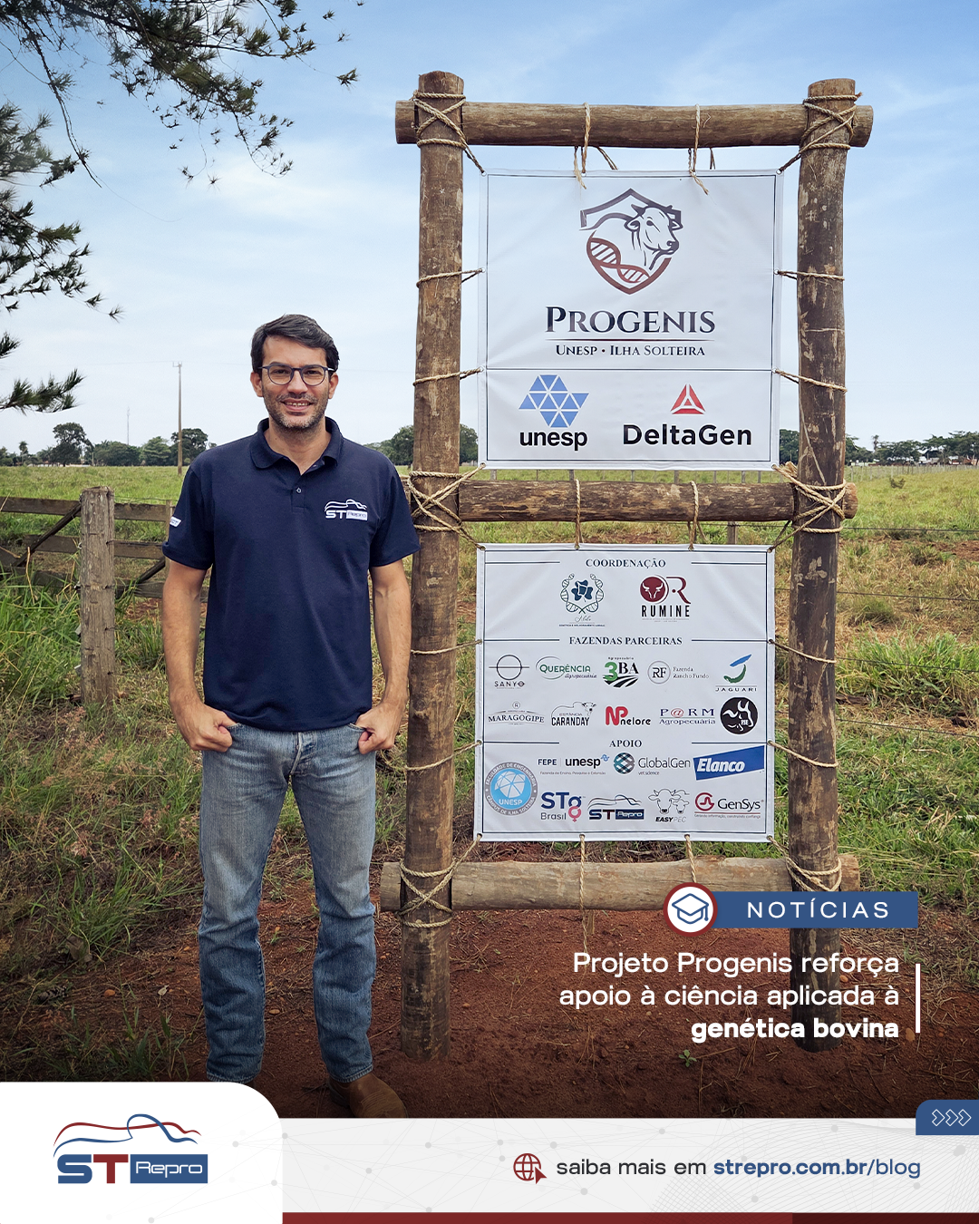 Projeto Progenis reforça apoio à ciência aplicada à genética bovina.